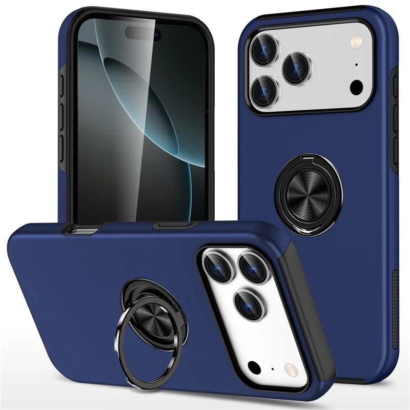 Hybrid Magnetic Invisible Ring Case for iPhone 17 Pro Hybrid Magnetic Invisible Ring Case for iPhone 17 Pro